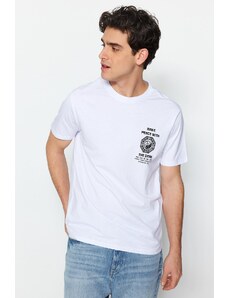 Pánské pánské tričko Trendyol regular / regular střihu, 100% bavlna s potiskem Far East.