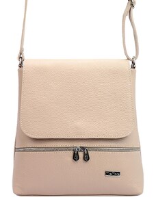 Kožená crossbody kabelka MiaMore 01-023 růžová