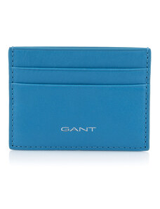 POUZDRO NA PLATEBNÍ KARTY GANT UNISEX. LEATHER CARD HOLDER modrá None