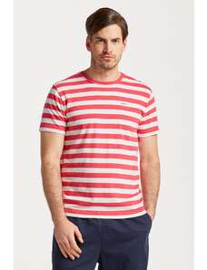 TRIČKO GANT MULTISTRIPE T-SHIRT růžová M