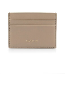 POUZDRO NA PLATEBNÍ KARTY GANT UNISEX. LEATHER CARD HOLDER hnědá None