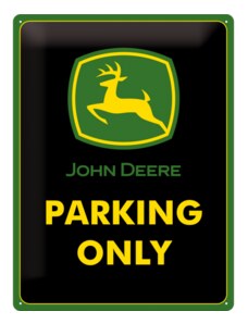 Nostalgic Art Plechová cedule: John Deere Parking Only 40 cm x 30 cm