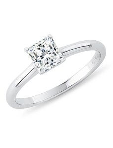 Prsten s lab grown diamantem v bílém zlatě KLENOTA R0877752