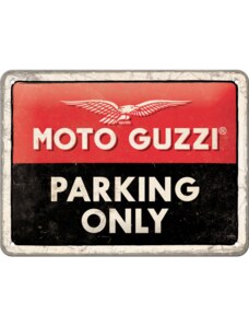 Nostalgic Art Plechová cedule Moto Guzzi Parking Only 30 x 40 cm