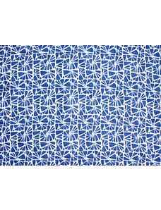 Snový svět VZOREK - Modrá mozaika - francouzský len