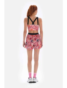 Dagi Pink Women's Patterned Shorts With Leggings