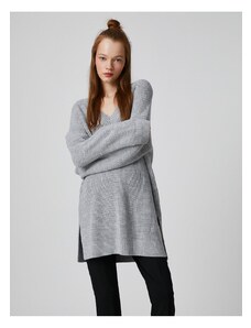 Koton Oversize Knitwear Sweater V-Neck Long Sleeve
