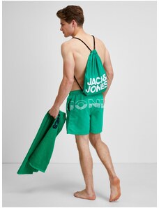 Sada pánských plavek, ručníku a vaku v zelené barvě Jack & Jones - Pánské