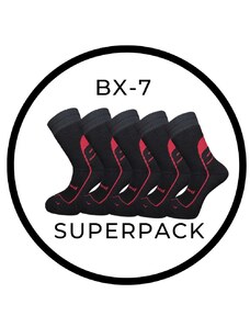 BX-7 DURABLE SUPERPACK bambusové ponožky BAMBOX černá 39-42