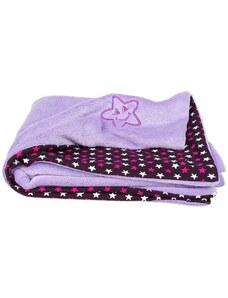 Kaarsgaren Dětská deka fialová hvězdičky Wellsoft bavlna