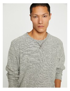 Koton Basic Marbled Sweater Crew Neck