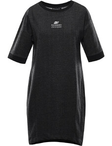 Alpine Pro Liawa Dámské bavlněné šaty LSKA433 černá L
