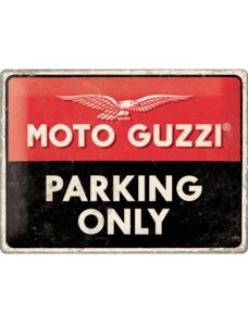 Nostalgic Art Plechová cedule Moto Guzzi Parking Only 20 x 15 cm