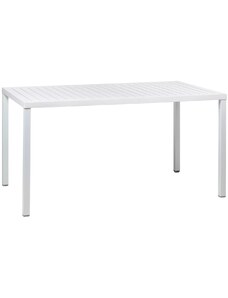 Nardi Bílý plastový zahradní stůl Cube 140 x 80 cm