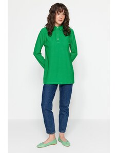 Trendyol Green Polo Neck Knitted Tunic