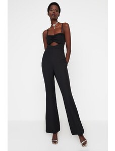 Trendyol Black Woven Overalls with Window/Cut Out Detail