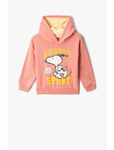 Koton Baby Boy Cotton Long Sleeve Snoopy Printed Licensed Hooded Sweatshirt 3smb10092tk