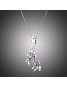 GRACE Silver Jewellery Stříbrný náhrdelník Jednorožec, stříbro 925/1000