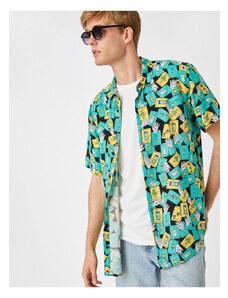 Koton Patterned Short Sleeve Shirt