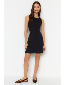 Trendyol Black Waist Opening Mini Woven Back Detail Sleeveless Woven Dress