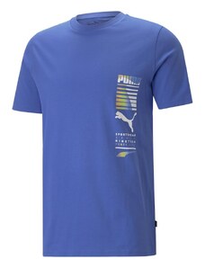 Pánské Tričko s krátkým rukávem PUMA GRAPHICS MULTICOLOR TEE 67447792 – Modrý