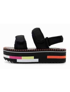 sandály Desigual Rainbow Color negro