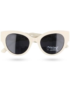 Polarzone Bílé dámské luxusní polarizační brýle "Vivien"