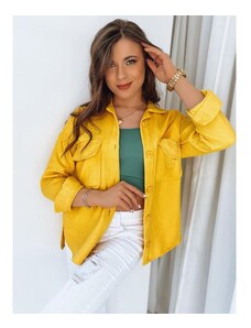 Dstreet Košilová dámská bunda ve žluté barvě