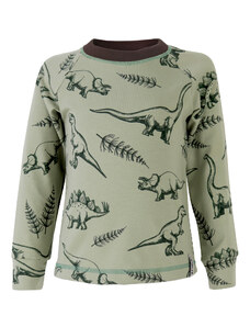 Crawler Organická bavlna tričko dlouhý rukáv dětské Dinosauři
