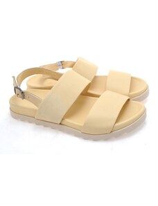 Pohodlné kožené sandály Guero P571 883408 žlutá