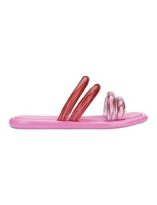 Melissa Sandály Airbubble Slide - Pink/Pink Transp >
