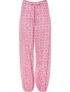 bonprix Harémové kalhoty z udržitelné viskózy Pink