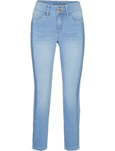 bonprix Strečové džíny v délce ke kotníkům Modrá