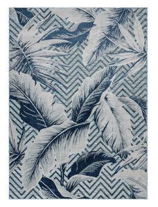 Dywany Łuszczów Kusový koberec Botanic 65242 Feathers aqua – na ven i na doma - 78x150 cm