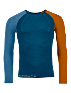 Pánské funkční tričko Ortovox 120 COMPETITION LIGHT LONG SLEEVE - modrá XXL