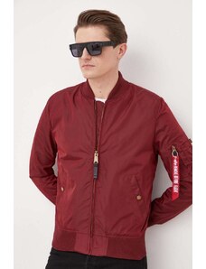 Bomber bunda Alpha Industries vínová barva, přechodná, 191103.184-Burgundy