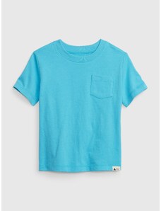 Gap Dětské tričko s kapsičkou Modrá
