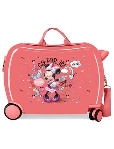 JOUMMABAGS Dětský kufřík na kolečkách - odražedlo - Disney - MINNIE LOVING LIFE - 34L
