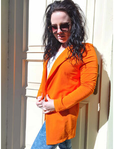 ITALSKÁ MÓDA Oranžové bavlněné sako SANDRA