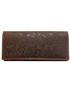 Dámská kožená peněženka DARK FLOWER