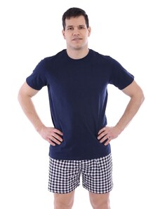 Moraj Pánské bavlněné triko Basic tmavě modré