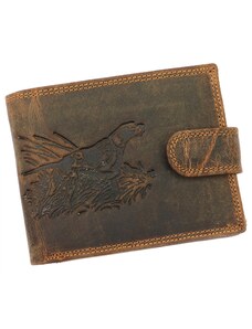 Pánská kožená peněženka Wild L895-DOG varianta 12 hnědá