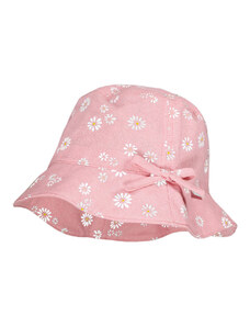 Dětský klobouček Maximo růžový s kytičkami