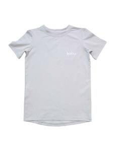Babu Chlapecké šedé prodloužené tričko s krátkým rukávem