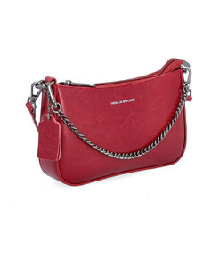 Kožená kabelka crossbody Noelia Bolger vínová NB 0084 TCV