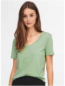 Světle zelené basic tričko JDY Farock - Dámské