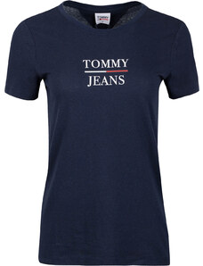 Tommy Hilfiger Modré skinny tričko Tommy Jeans