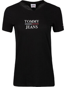 Tommy Hilfiger Černé skinny tričko Tommy Jeans