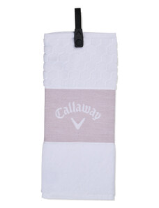 Callaway ručník Tri-Fold 23 - bílo růžový