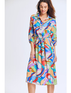 Sophia Bohemia Dámské košilové šaty Dubia barevné bloky